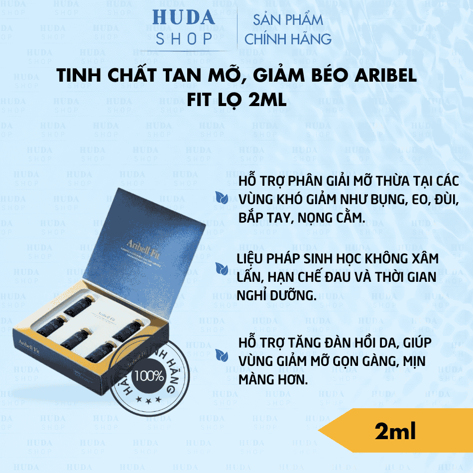 Tinh chất tan mỡ, giảm béo Aribel Fit lọ 2ml