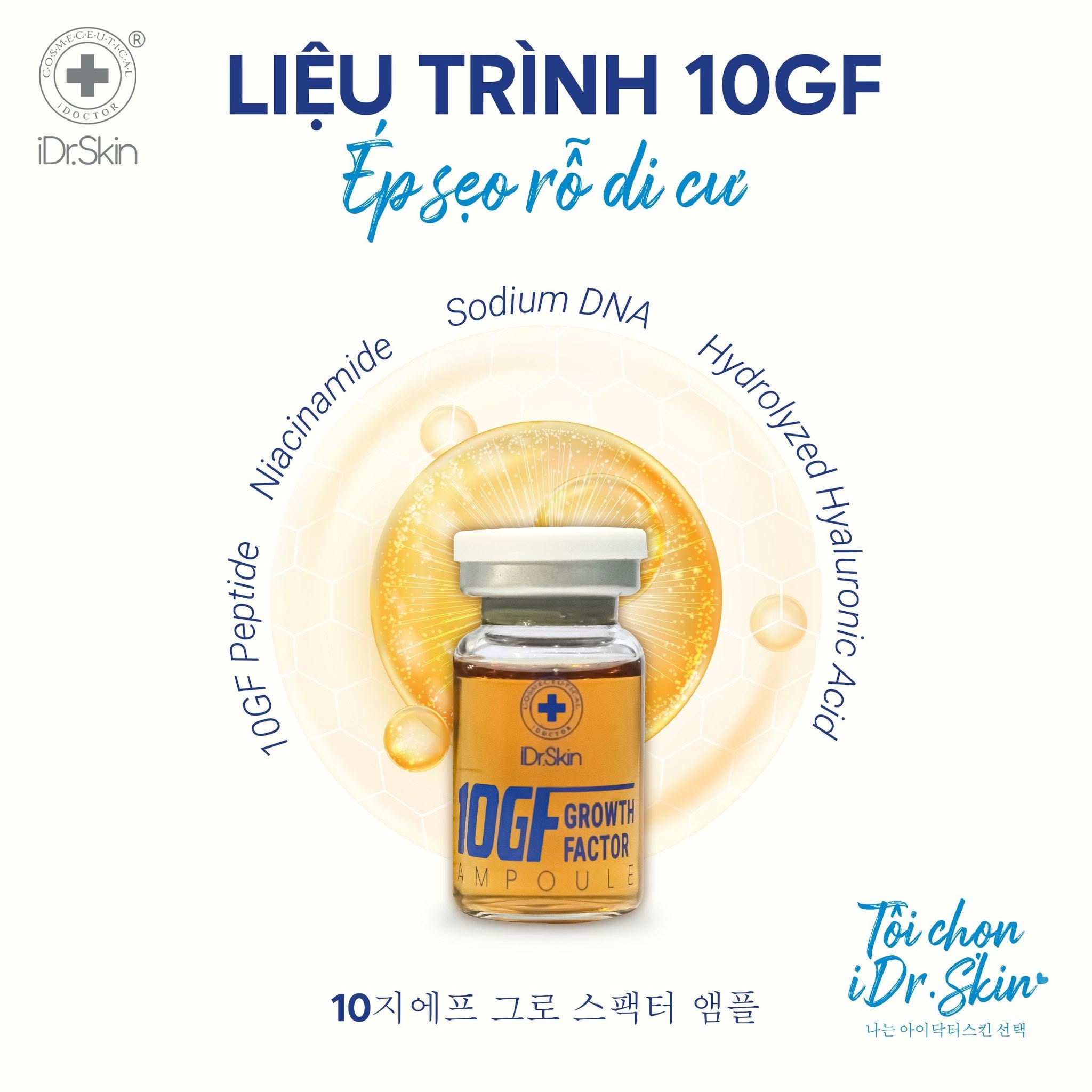 Tinh chất tế bào gốc hỗ trợ cải thiện sẹo rỗ iDr.Skin 10GF Growth Factor 10ml