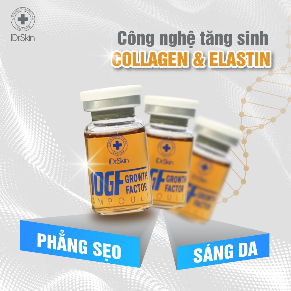 Tinh chất tế bào gốc hỗ trợ cải thiện sẹo rỗ iDr.Skin 10GF Growth Factor 10ml