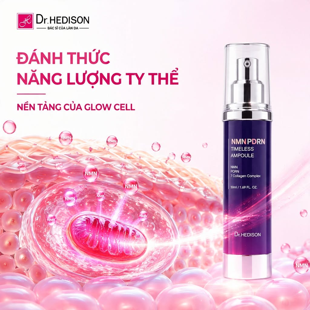 Tinh chất trẻ hóa NMN PDRN Timeless Ampoule Dr.Hedison 50ml