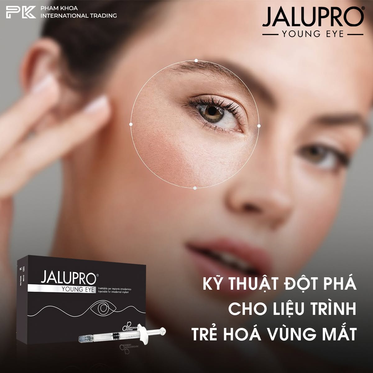 Tinh chất trẻ hóa da mắt, làm đầy vùng mắt Jalupro Young Eye