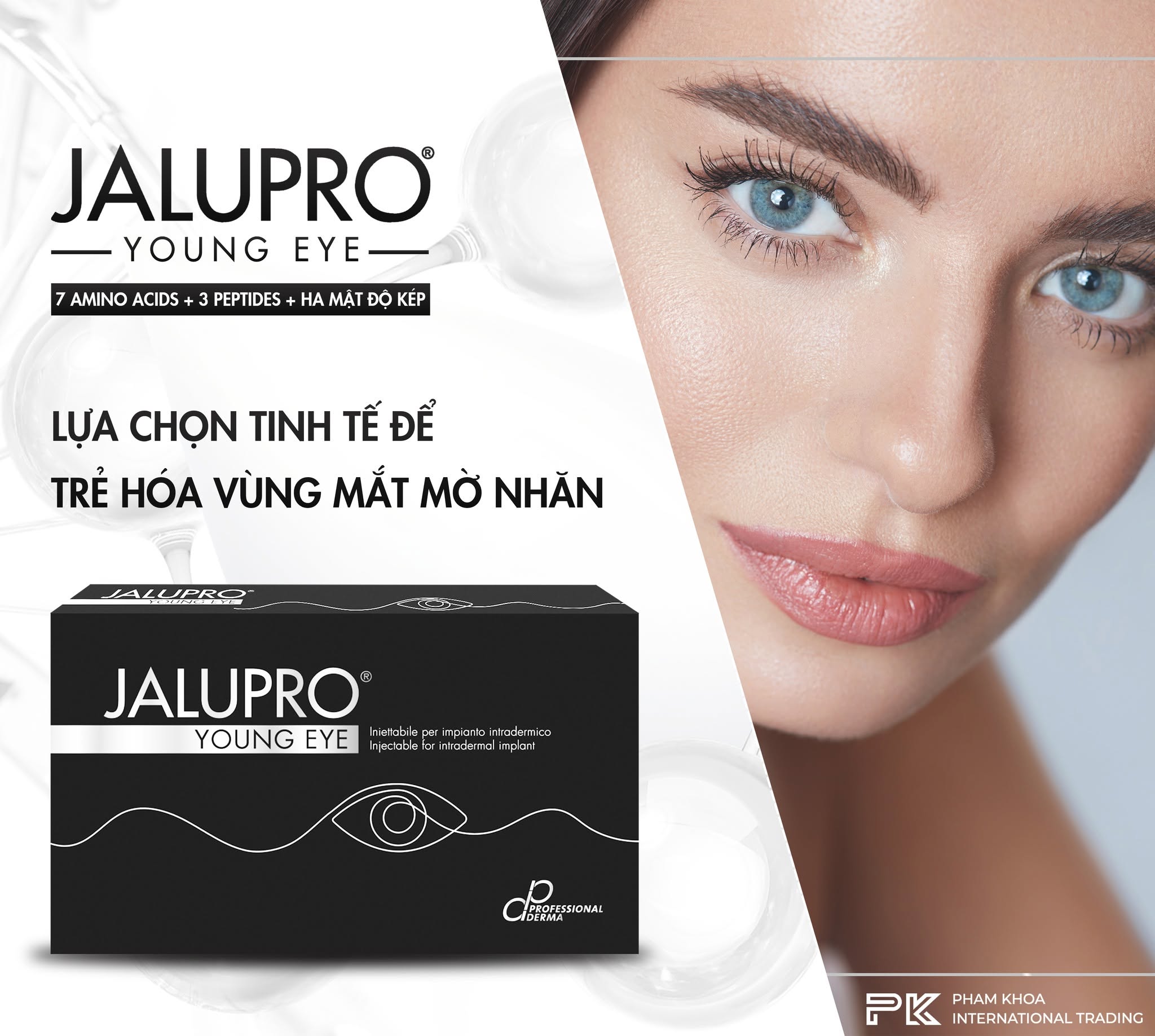 Tinh chất trẻ hóa da mắt, làm đầy vùng mắt Jalupro Young Eye