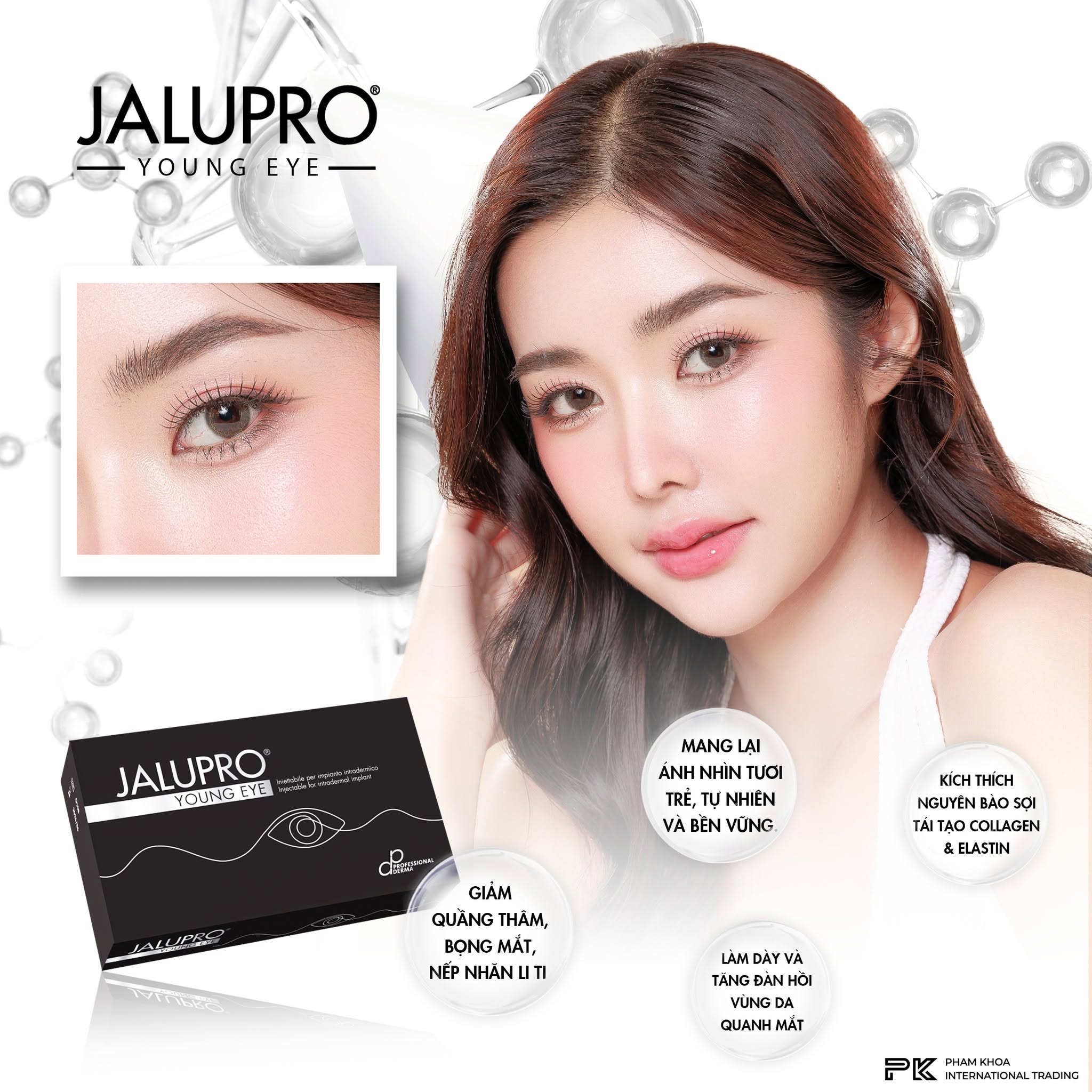 Tinh chất trẻ hóa da mắt, làm đầy vùng mắt Jalupro Young Eye