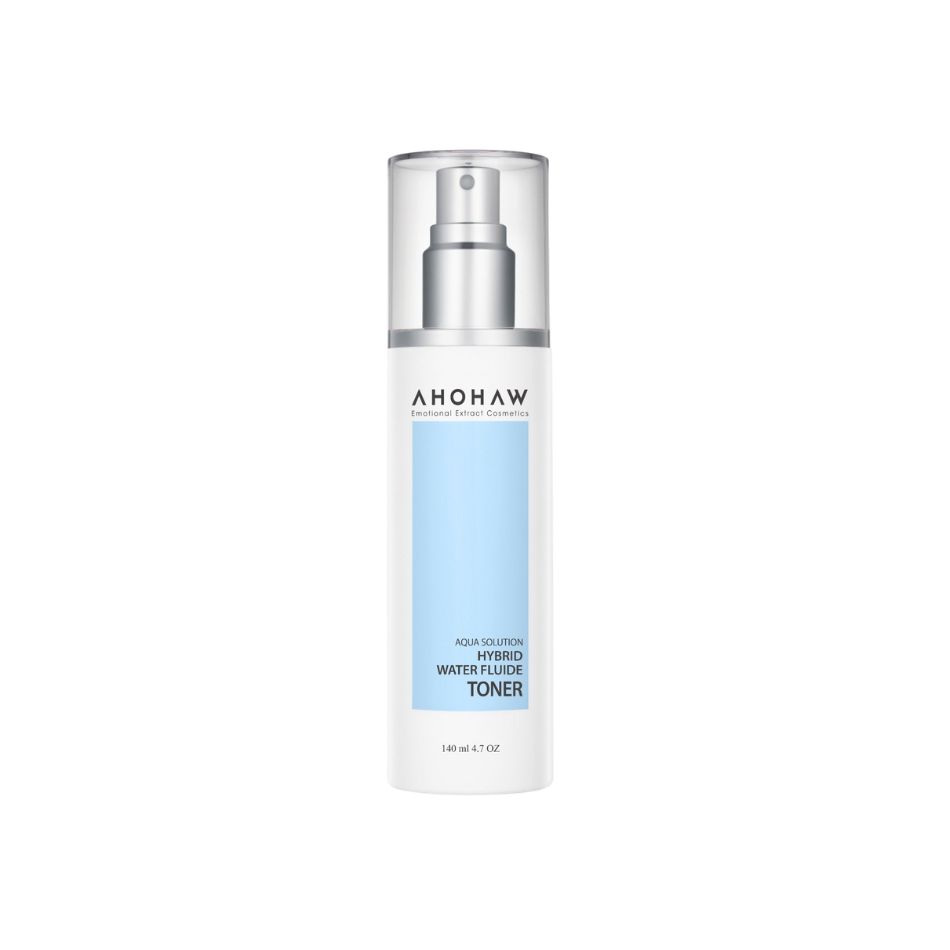 Toner cân bằng cấp ẩm phục hồi da Ahohwa Aqua Solution Hybrid Water Fluide Tone