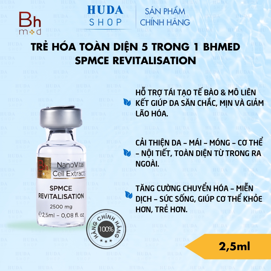 Trẻ hóa toàn diện 5 trong 1 Bhmed SPMCE REVITALISATION