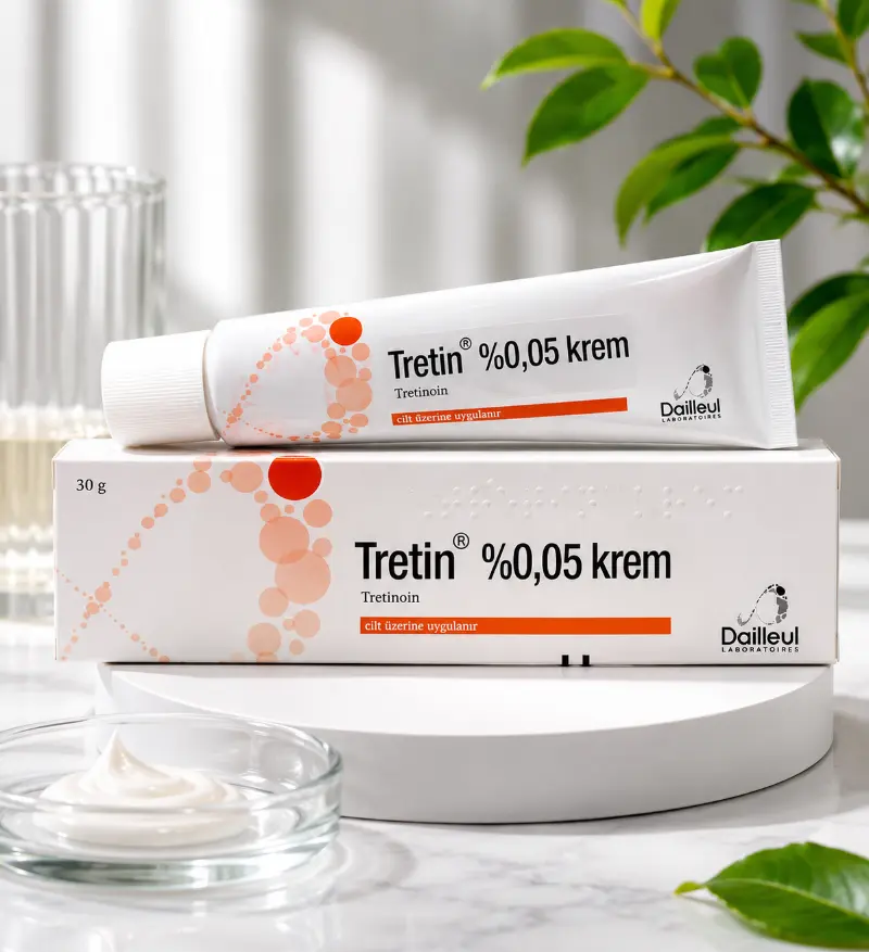 Kem Tretinoin Trị Mụn, Mờ Thâm, Chống Lão Hóa Tretin Krem 0.05% 30g Thổ Nhĩ Kỳ
