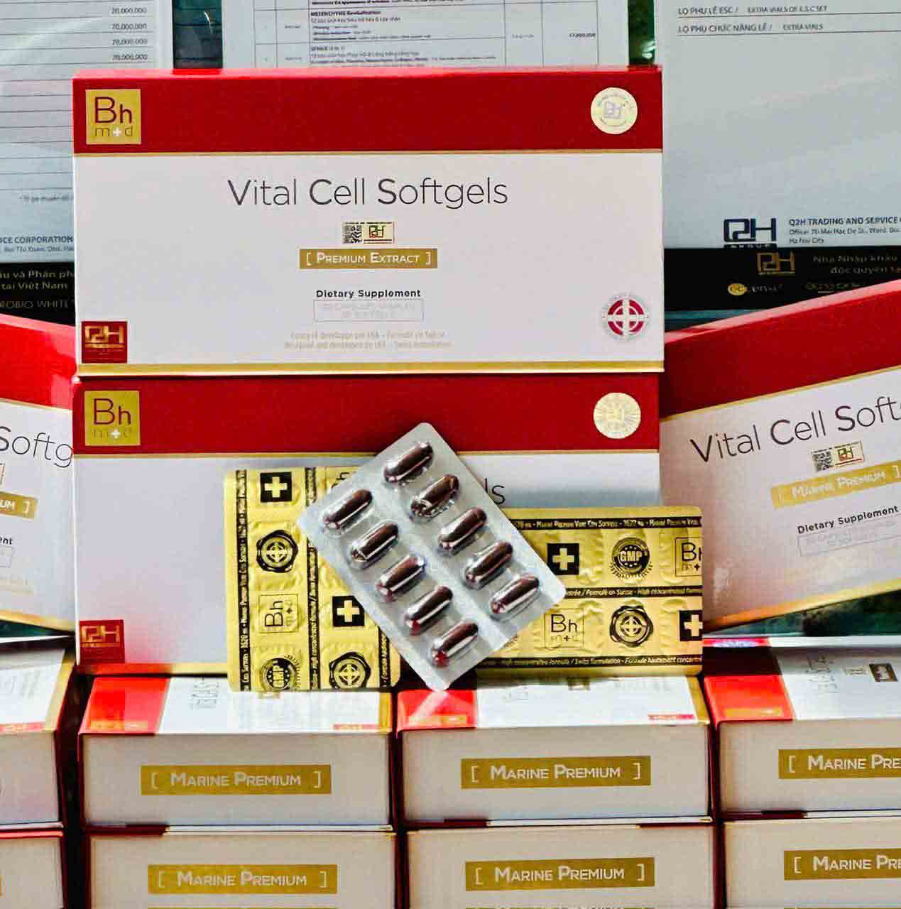 Viên Uống Vital Cell Softgels Marine Premium
