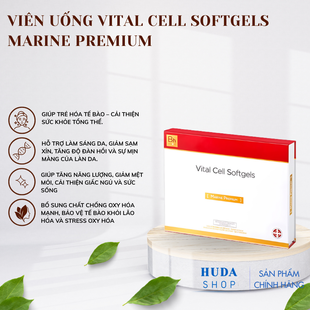Viên Uống Vital Cell Softgels Marine Premium