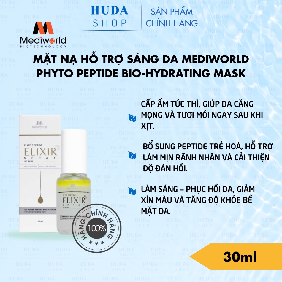 Xịt dưỡng da ELITE PEPTIDE ELIXIR SPRAY SERUM 30ml