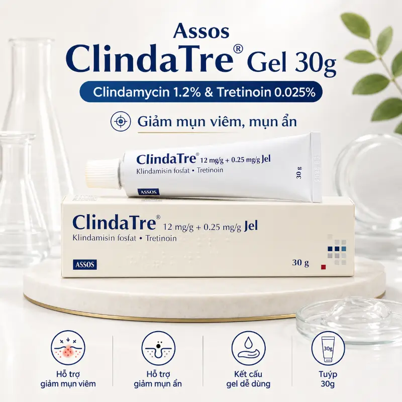 Assos-ClindaTre-Gel-30g-Clindamycin-1-2-amp-Tretinoin-0-025-Giam-Mun-Viem-Mun-An-2.webp?v=1781234712