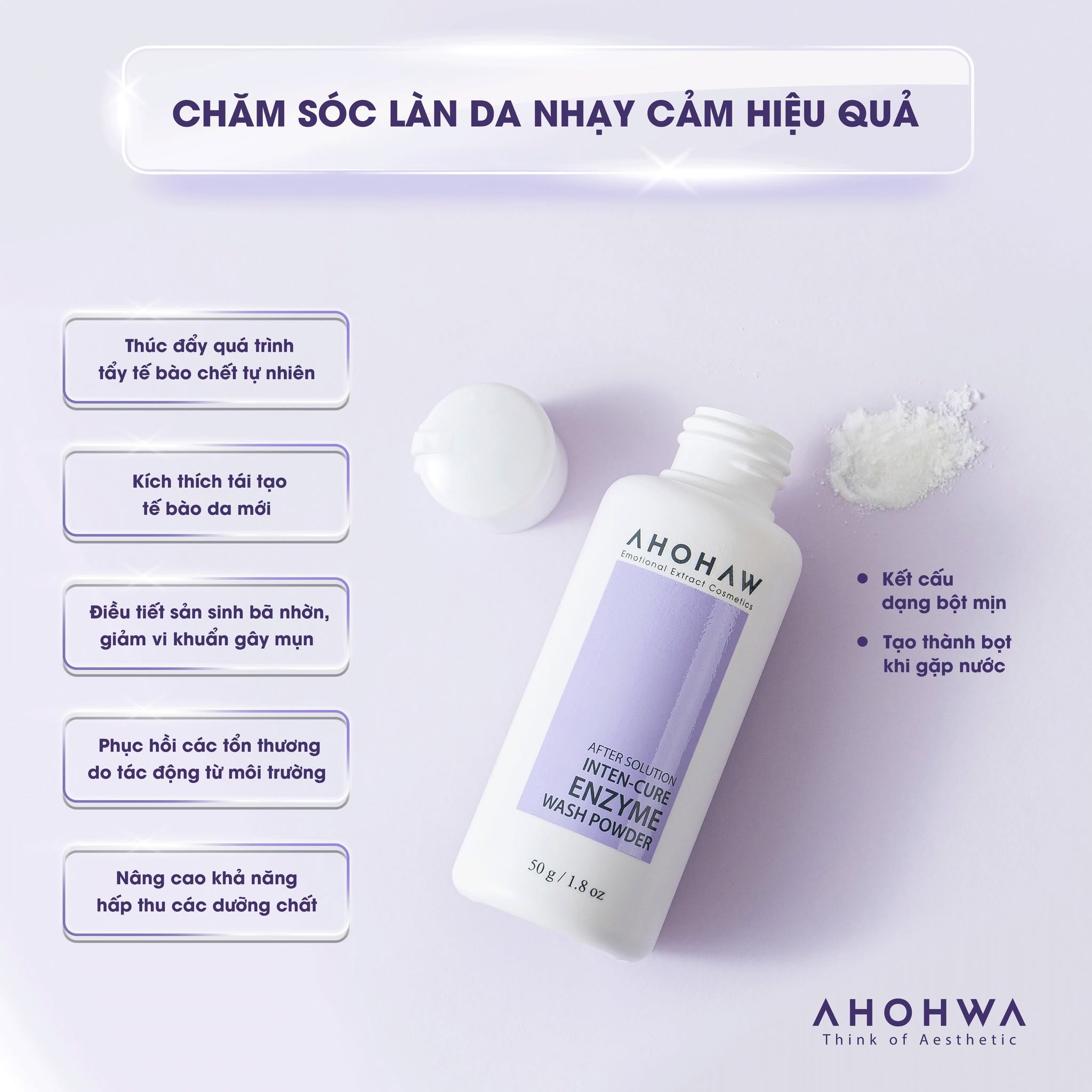 Bột tẩy da chết sinh học enzyme Ahohwa After Solution Inten-Cure Enzyme Wash Powder 1.jpg