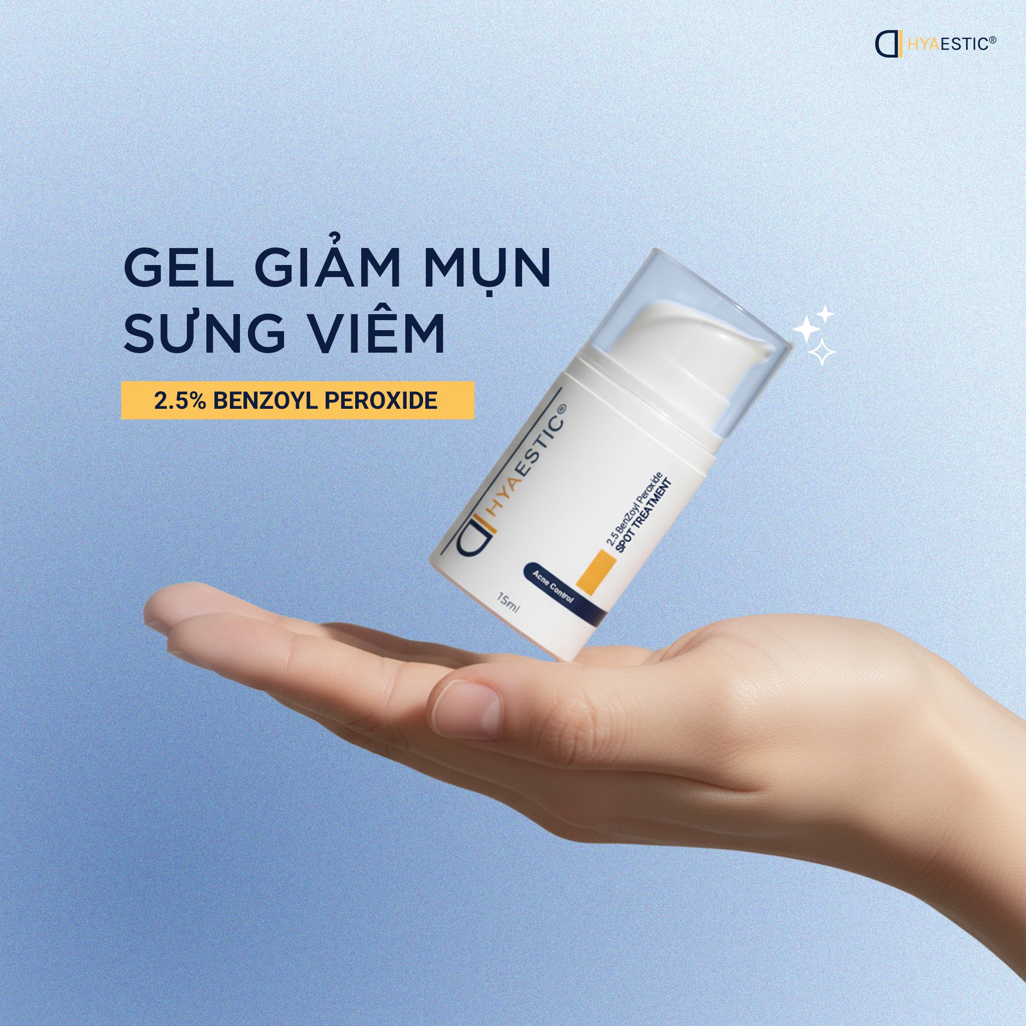 Gel-ho-tro-tri-mun-sung-viem-Hyaestic-Spot-Treatment-2-5-Benzoyl-Peroxide-15ml_Gel hỗ trợ trị mụn sưng viêm Hyaestic Spot Treatment 2.5% Benzoyl Peroxide 15ml.jpg
