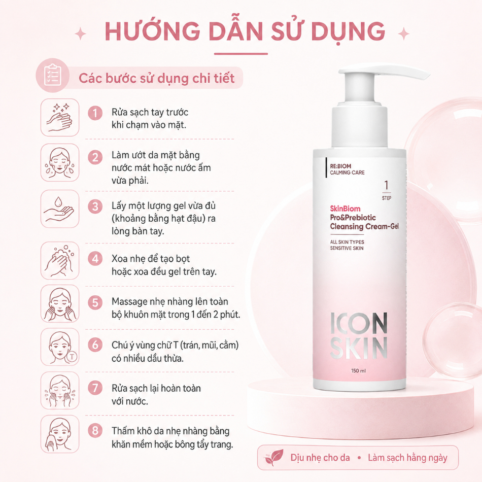 Gel rửa mặt cho da nhạy cảm Icon Skin Skinbiom Pro&Prebiotic Cleansing Cream-Gel 3.jpg