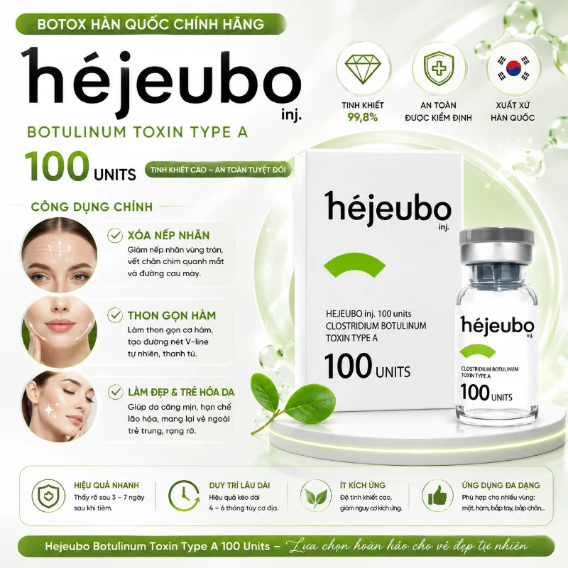 Botox giảm nếp nhăn, nâng cơ mặt HEJEUBO BOTULINUM TOXIN 6.webp