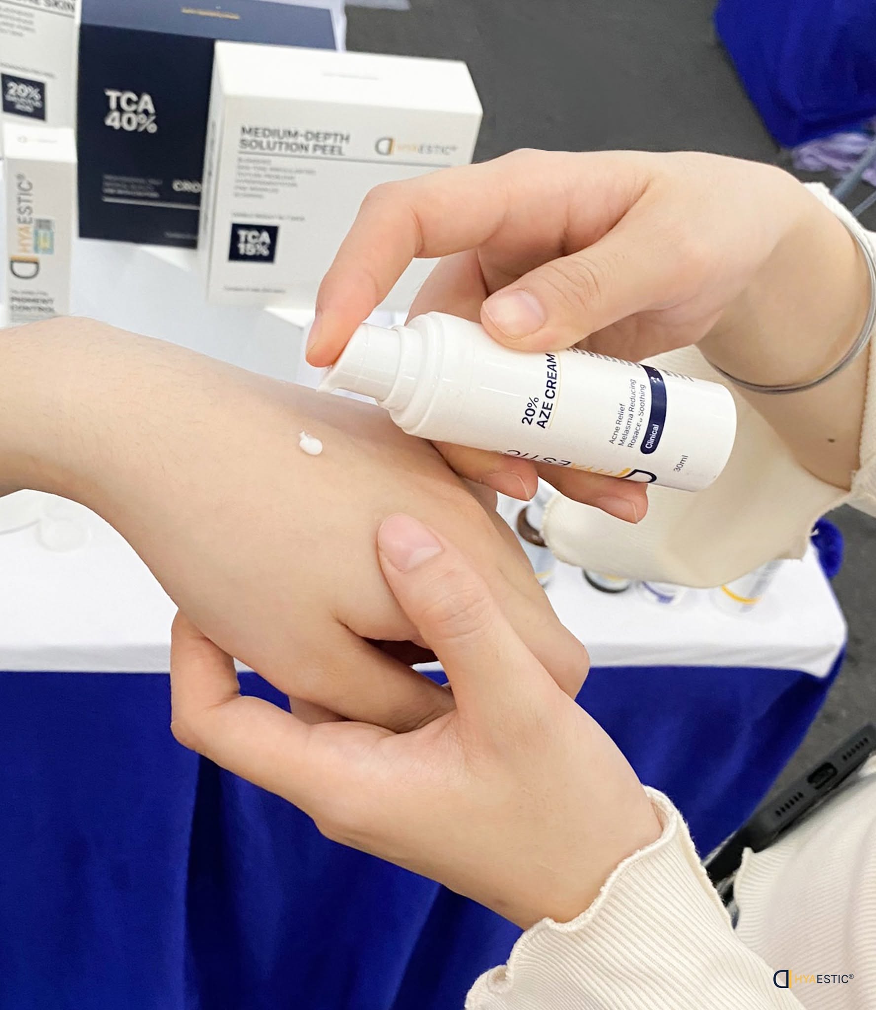 Kem Hỗ Trợ Giảm Mụn, Cải Thiện Thâm Nám & Sắc Tố Da Hyaestic 20% Aze Cream Chính Hãng.jpg