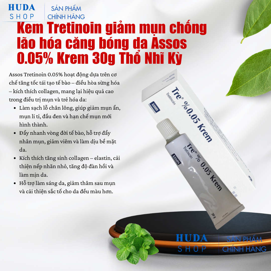 Kem-Tretinoin-giam-mun-chong-lao-hoa-cang-bong-da-Assos-0-05-Krem-30g-Tho-Nhi-Ky_Kem Tretinoin giảm mụn chống lão hóa căng bóng da Assos 0.05% Krem 30g Thổ Nhĩ Kỳ 5.png