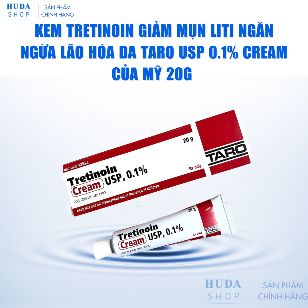 Kem-Tretinoin-giam-mun-liti-ngan-ngua-lao-hoa-da-Taro-Usp-0-1-cream-cua-My-20g_Kem Tretinoin giảm mụn liti ngăn ngừa lão hóa da Taro Usp 0.1% cream của Mỹ 20g 1.png