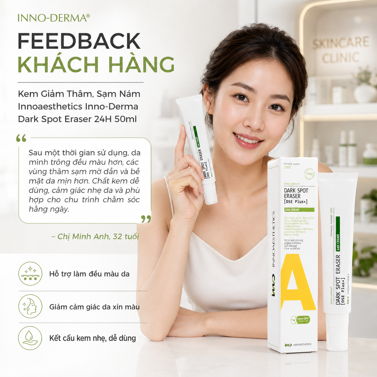 Kem Xóa Thâm, Sạm Nám Innoaesthetics Inno-Derma Dark Spot Eraser 24H 50ml 1.png