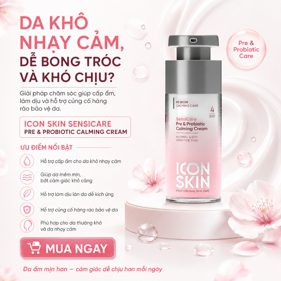 Kem dưỡng ẩm cho da khô Icon Skin SensiCare Pre&Probiotic Calming Cream 4.jpg