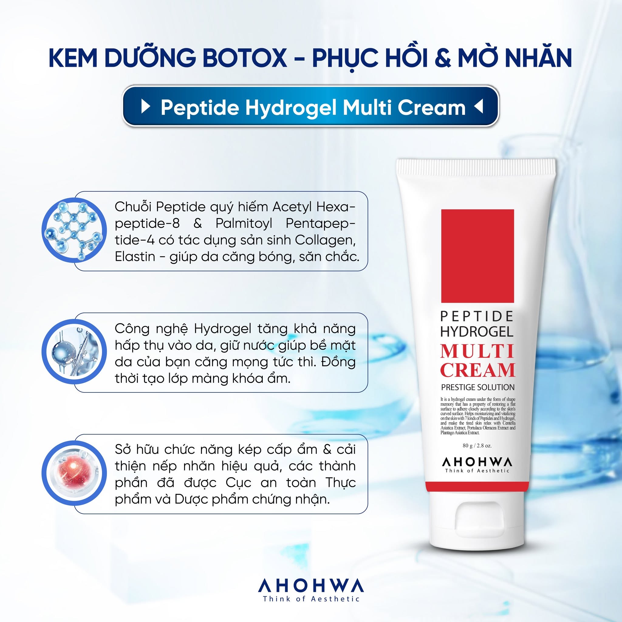 Kem dưỡng botox peptide phục hồi cải thiện nếp nhăn Ahohwa Prestige Solution Peptide Hydrogel Multi Cream 5.jpg