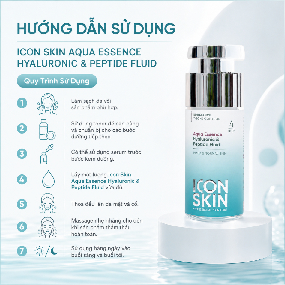 Kem dưỡng cấp ẩm sâu và duy trì độ ẩm Icon Skin Aqua Essence Hyaluronic & Peptide Fluid 4.jpg
