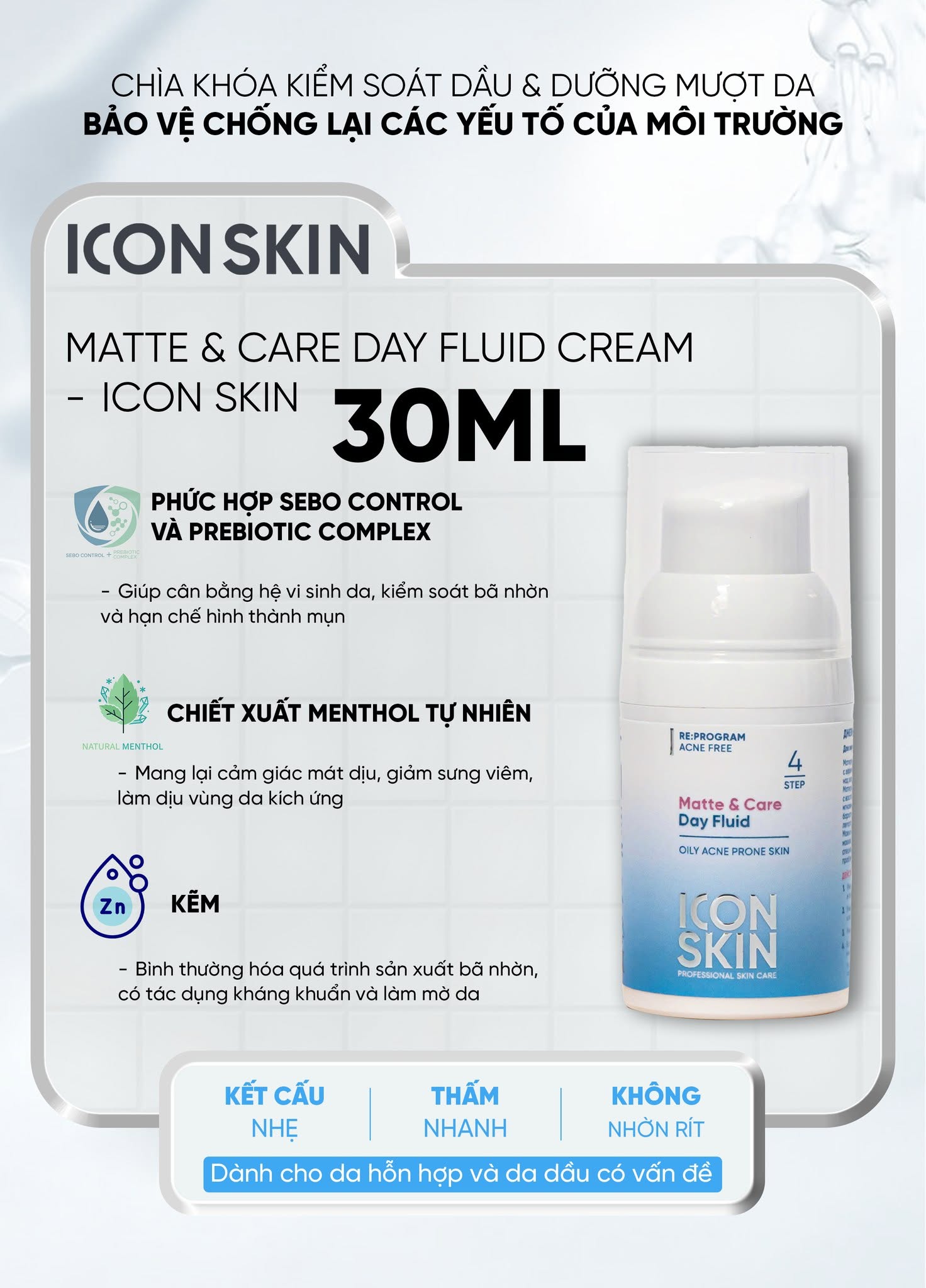Kem dưỡng ngày cho da dầu, da hỗn hợp Icon Skin Matte & Care Day Fluid 2.jpg