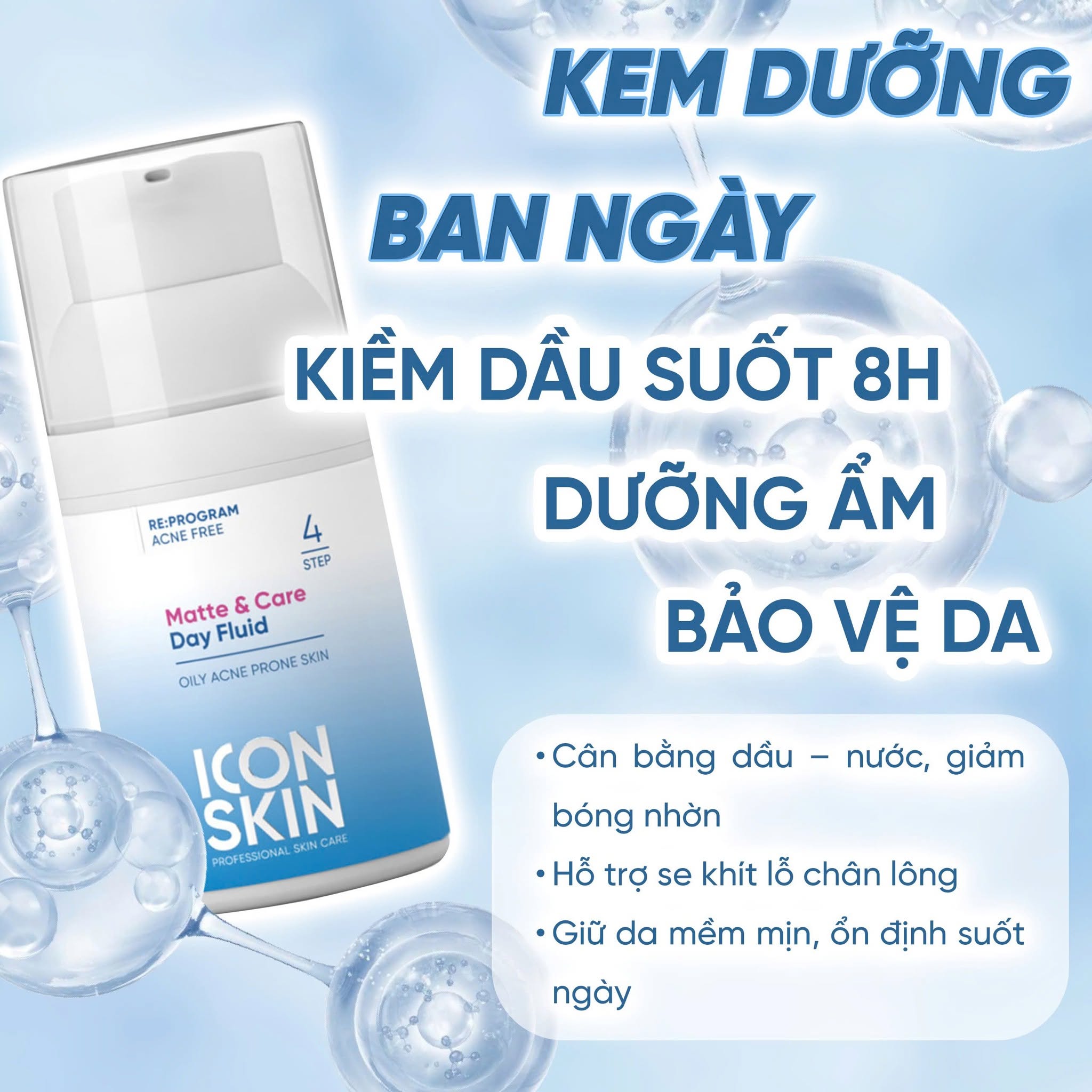 Kem dưỡng ngày cho da dầu, da hỗn hợp Icon Skin Matte & Care Day Fluid 7.jpg