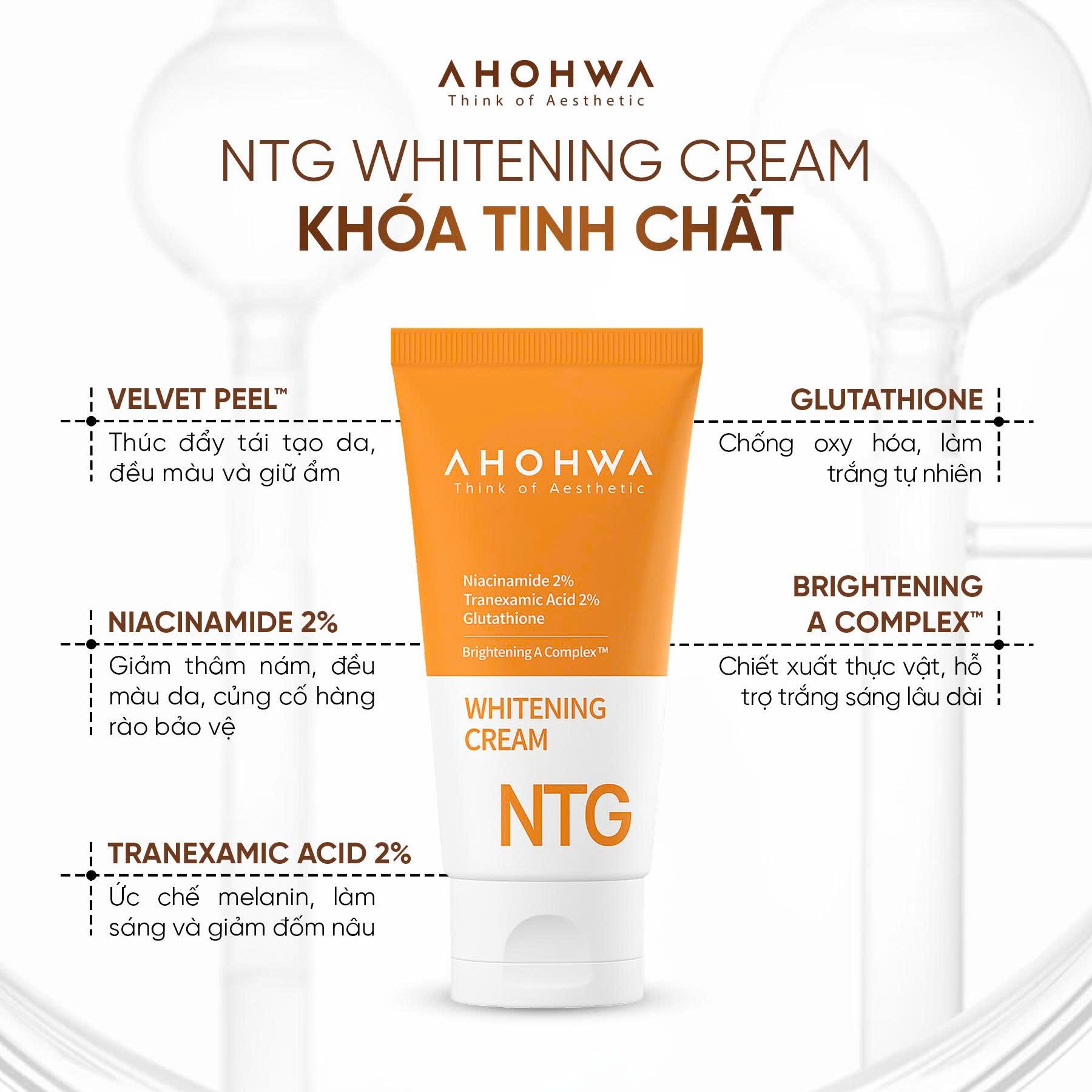 Kem dưỡng trắng giảm sạm nám tàn nhang da Ahohwa Whitening Cream NTG 8.jpg