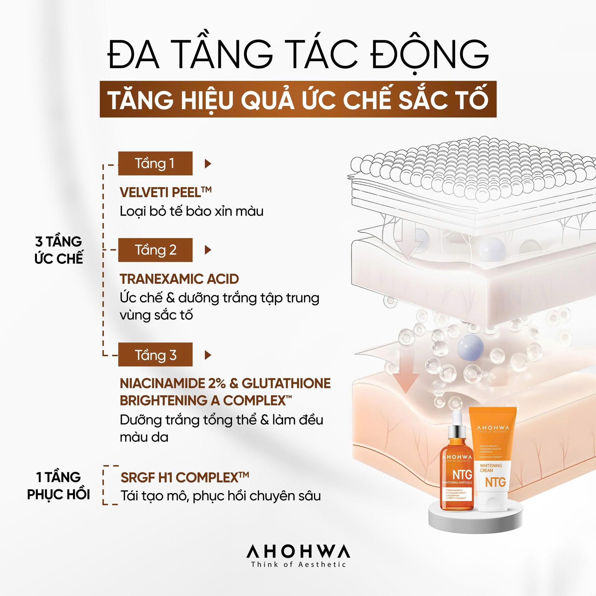 Kem dưỡng trắng giảm sạm nám tàn nhang da Ahohwa Whitening Cream NTG 5.jpg