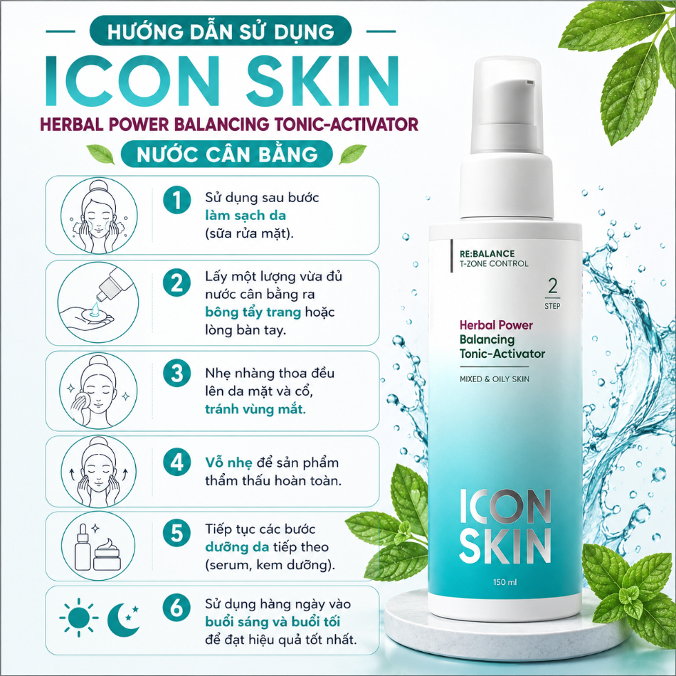 Nước cân bằng cho da dầu, da hỗn hợp Icon Skin Herbal Power Balancing Tonic-Activator 3.jpg