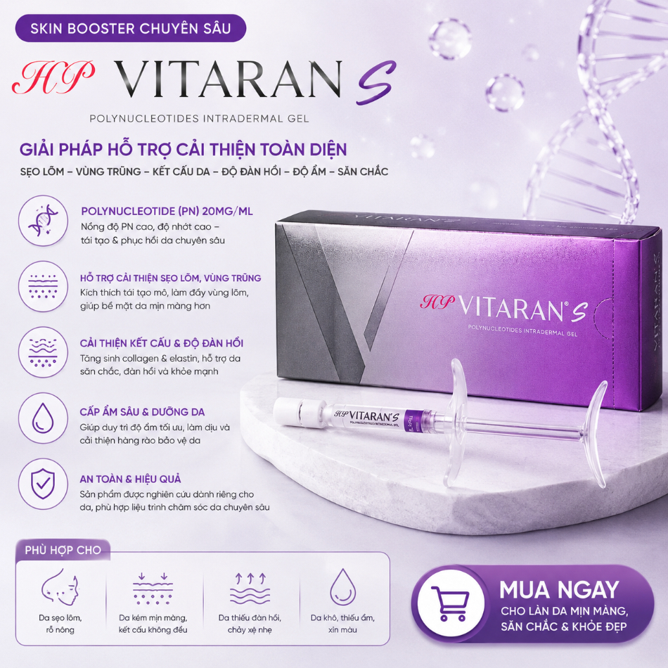 Tinh Chất Chăm Sóc Da Chuyên Sâu, Cải Thiện Sẹo Lõm HP Vitaran S 2ml.jpg