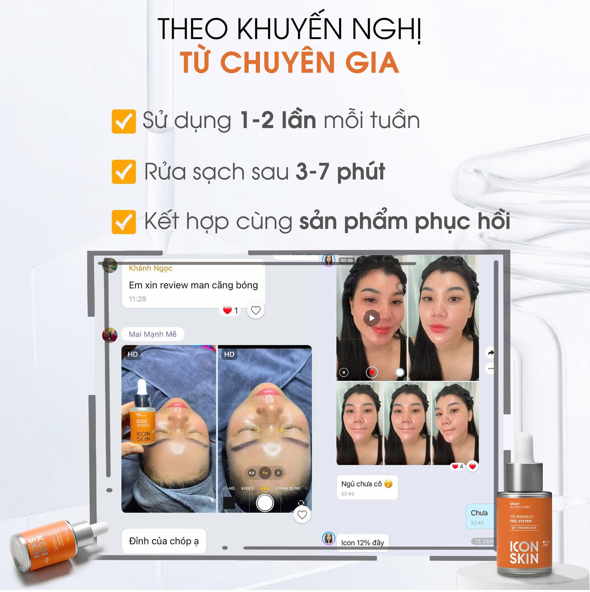 Tinh chất AHA căng bóng da Icon Skin 12% Mandelic Peel System 13.jpg