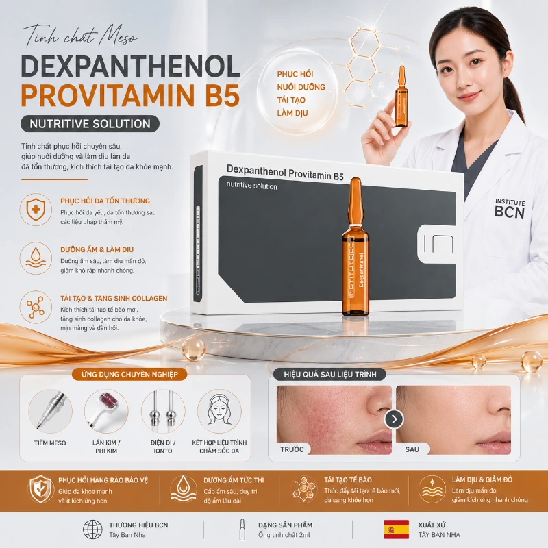 Tinh chất Dexpanthenol Provitamin B5 BCN Tây Ban Nha - Phục hồi da, giữ ẩm, dịu da 8.webp