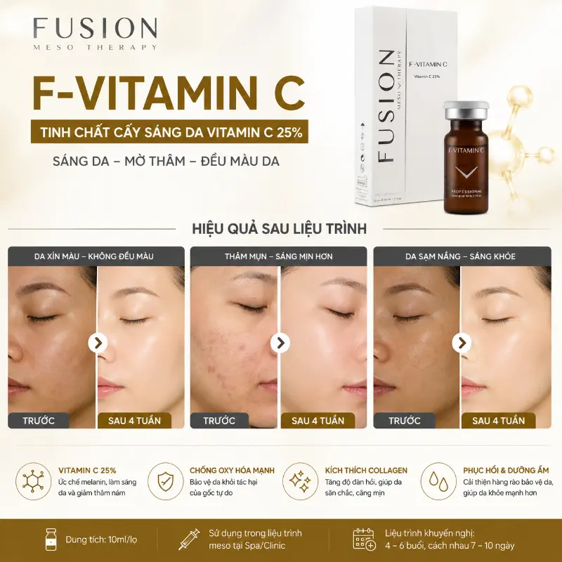 Tinh chất Fusion F-Vitamin C trị thâm và trắng sáng da Fusion Mesotherapy 7.webp