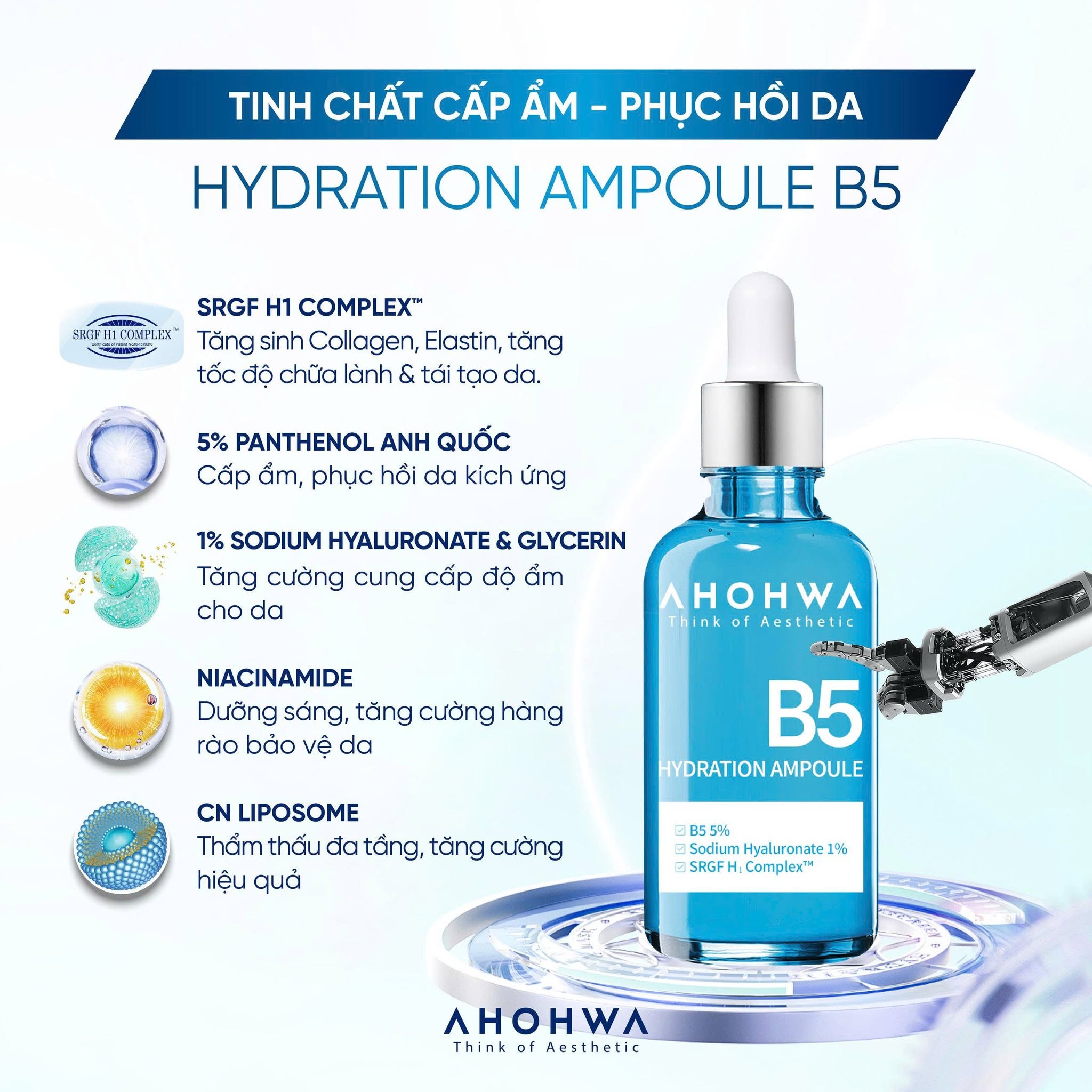 Tinh chất ampoule B5 cấp ẩm phục hồi da Ahohwa Hydration Ampoule B5 15.jpg