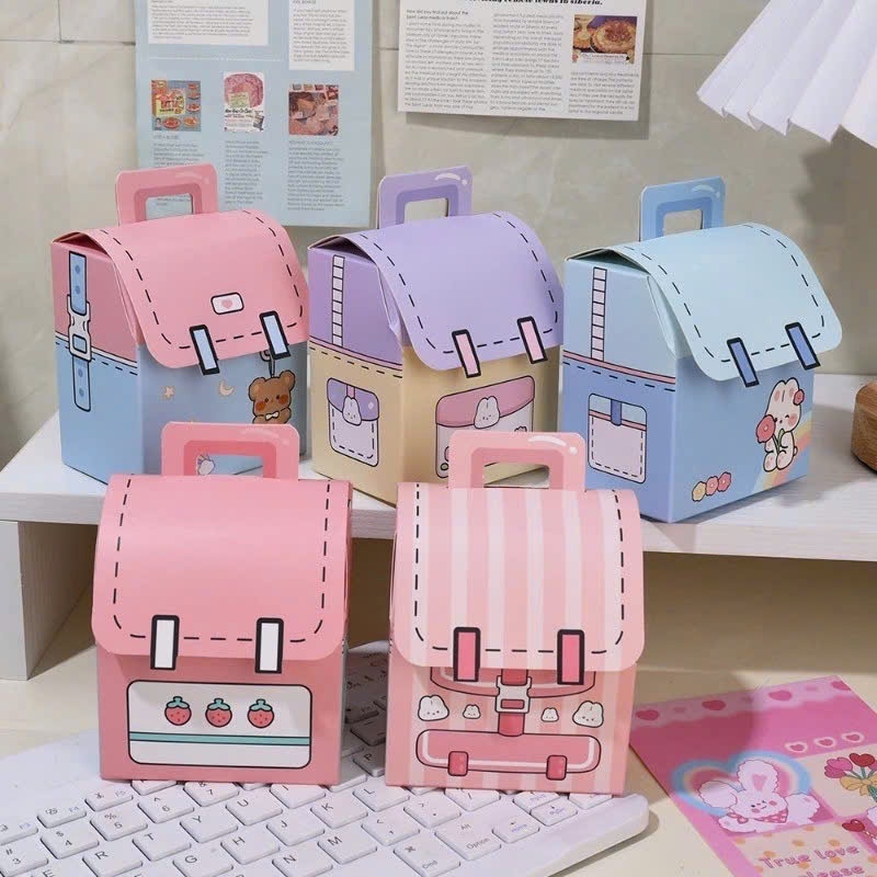 hộp giấy hình balo dễ thương