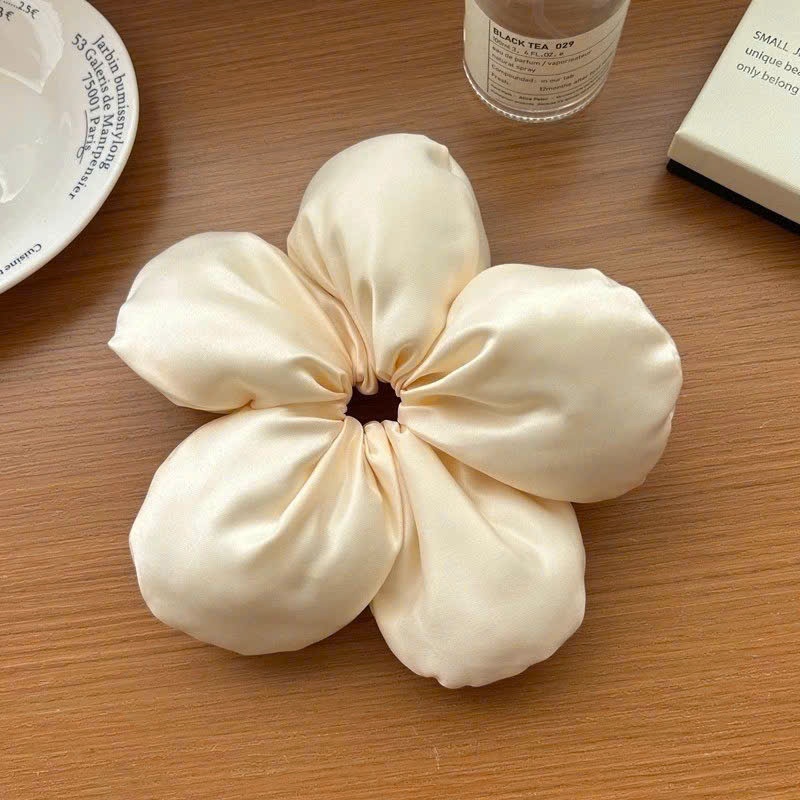 scrunchie hoa trơn bóng