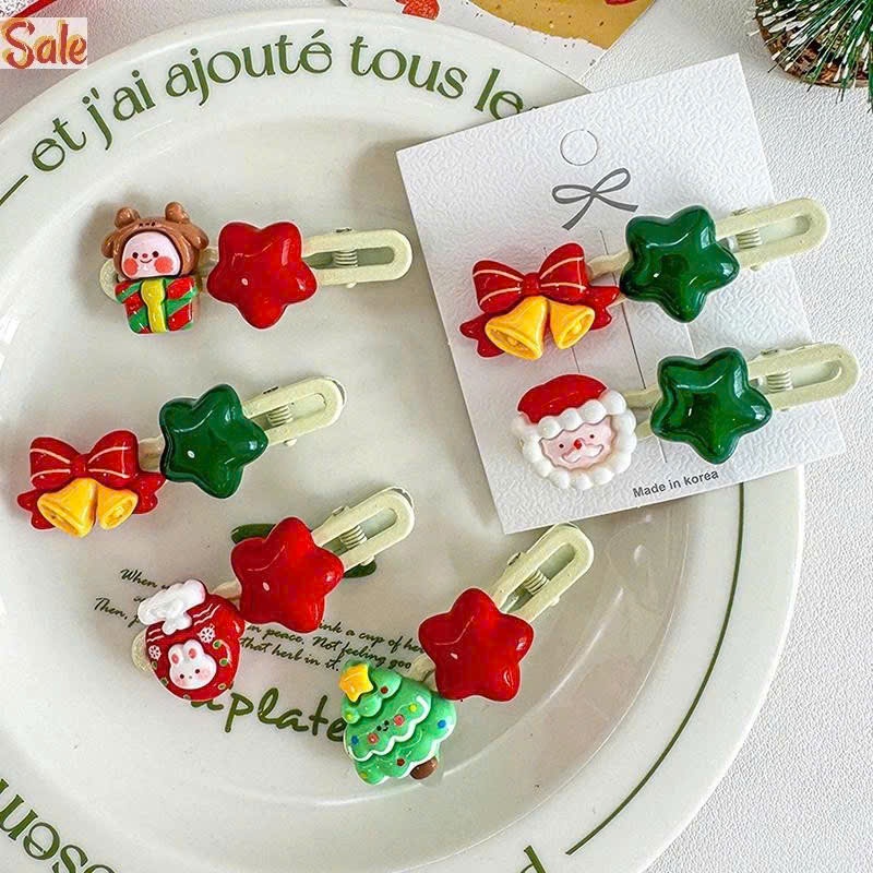 Set 4 kẹp tóc noel