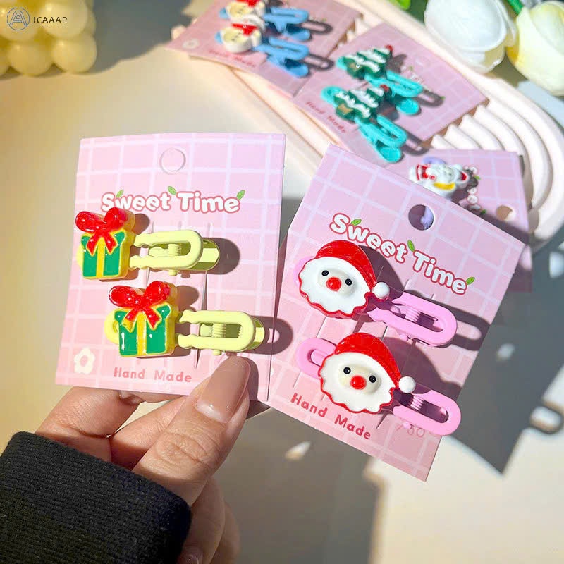 Set 4 kẹp tóc noel