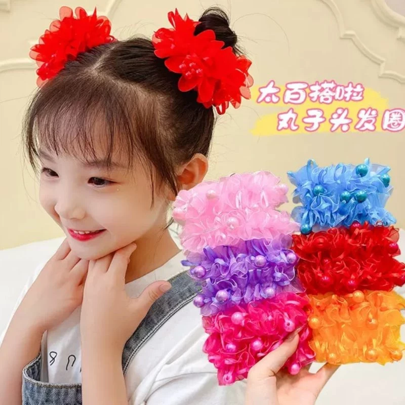 cột tóc chùm cho bé