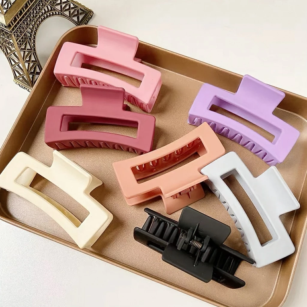 Kẹp gắp vuông lớn pastel nhũ