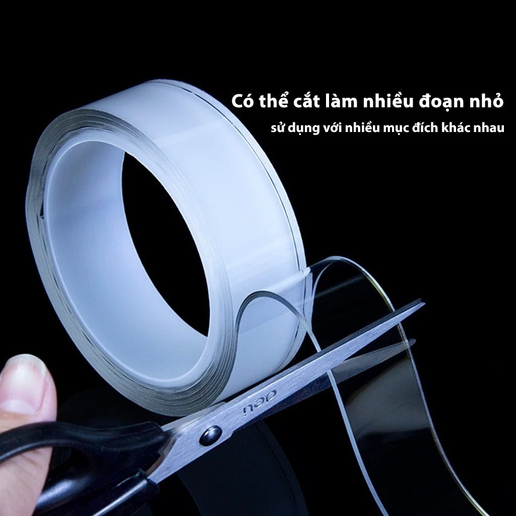 Băng keo 2 mặt nano 3m x 2cm