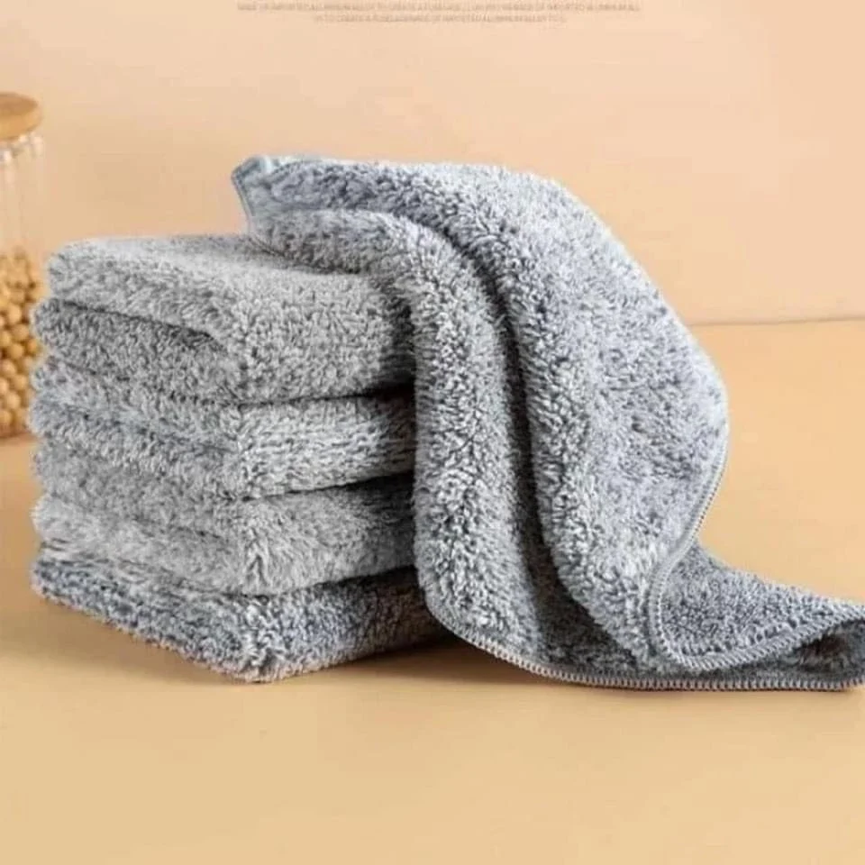 Set 5 khăn xám đa năng 25x25cm