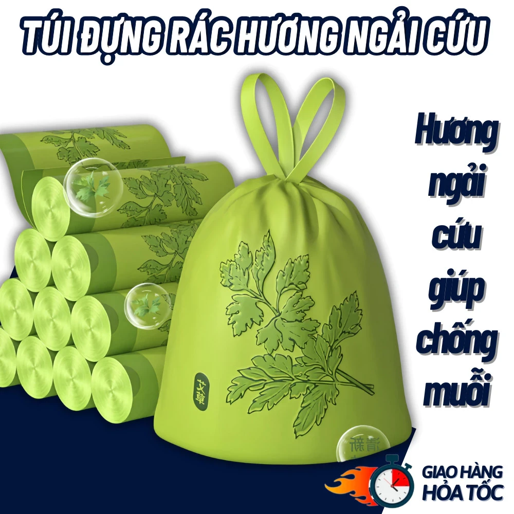 Cuộn 50 túi đựng rác ngải cứu