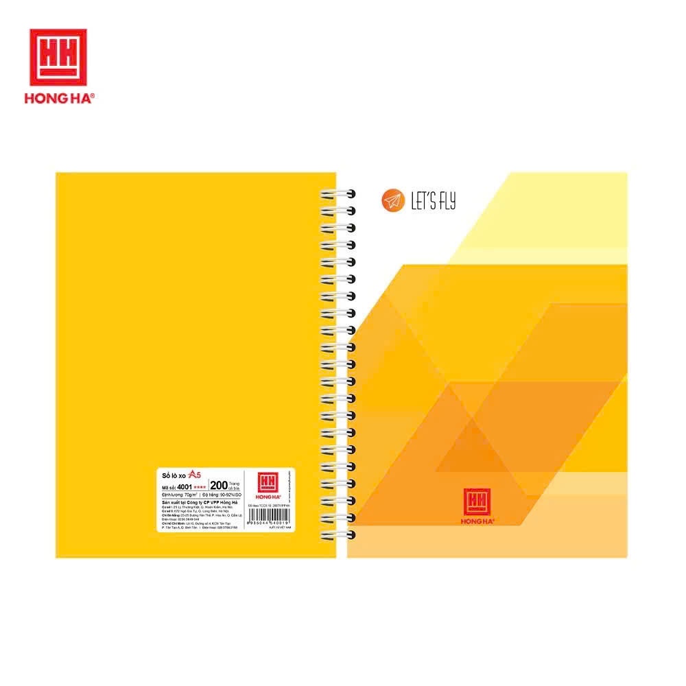 Sổ lò xo A5 Let's Fly 4001