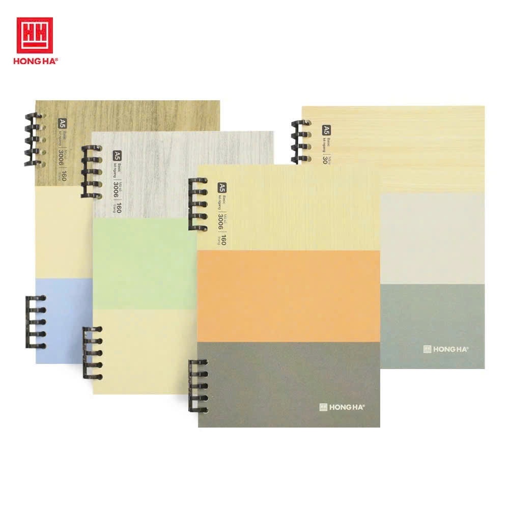 Sổ lò xo bìa nhựa A5 Basic 3006