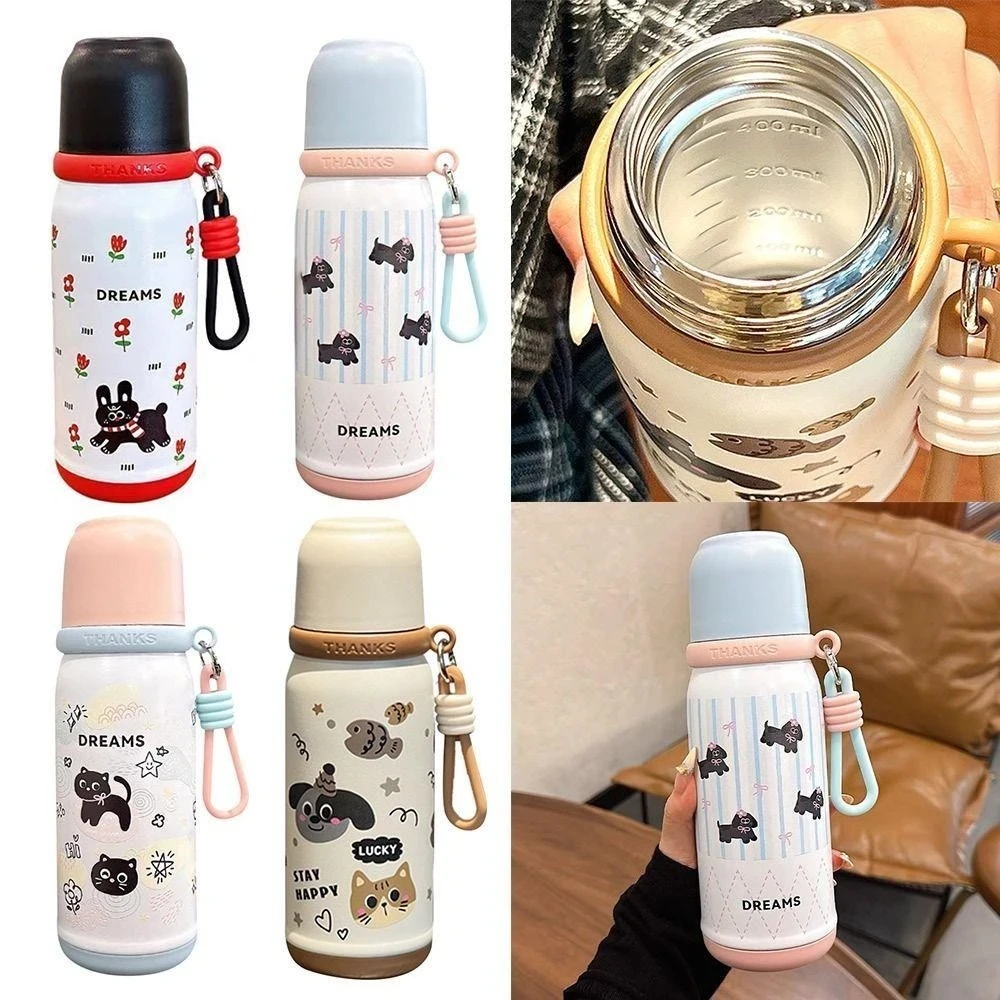 Bình nước giữ nhiệt nắp hoa mèo