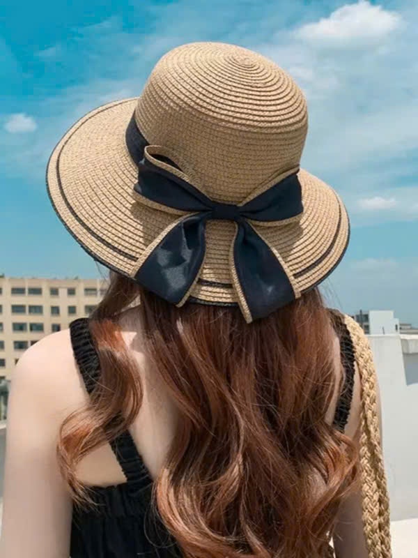 mũ cói người lớn chất đẹp dày v2