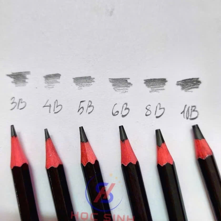 Bút chì Elisa 3B đen, chuyên vẽ