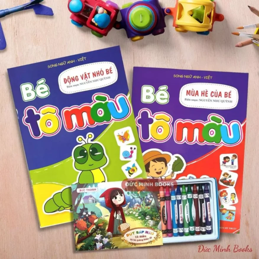 Tập tô màu thường cho bé (tranh)